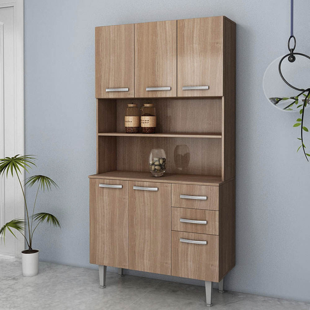 Mueble Para Cocina Fellicci 5 Puertas y 3 Gavetas