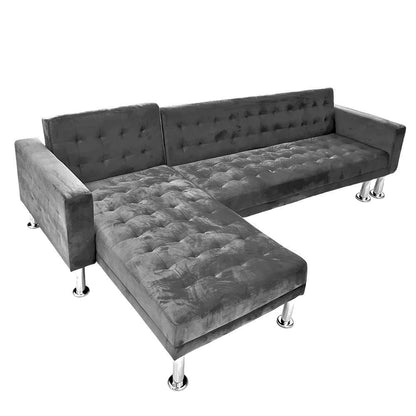 Juego De Sala Elements Furniture En Forma De L Patas De Metal Negro