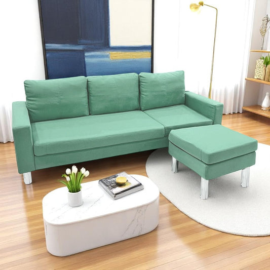 Juego De Sala Elements Furniture En Forma De L 2Pz Grass Blue