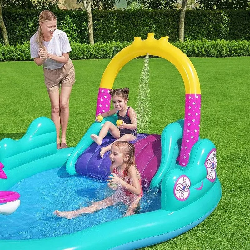 Piscina Bestway Centro de Juego Unicornio 274 cm x 198 cm x 137 cm