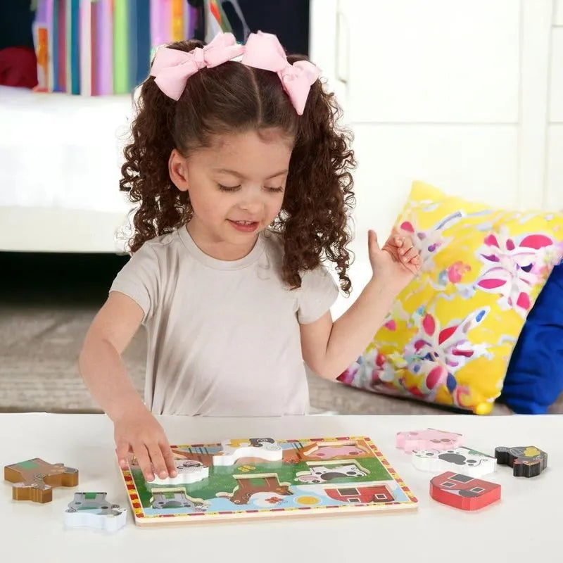 Rompecabezas De Encaje Melissa & Doug Animales De La Granja 8Pza