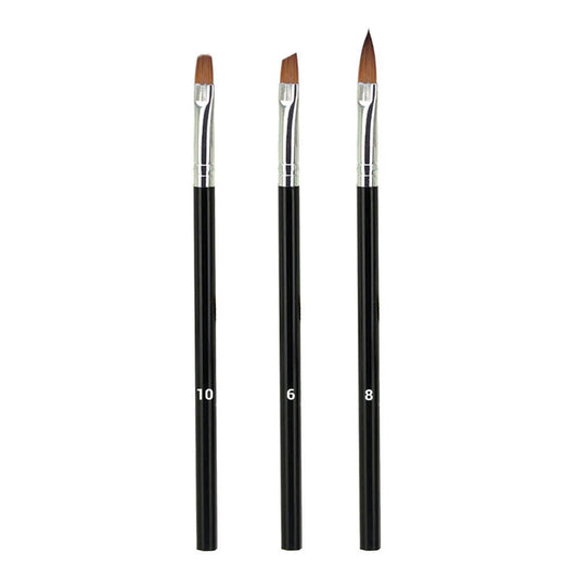 Pinceles De Manicura Stay Beautiful 3 piezas