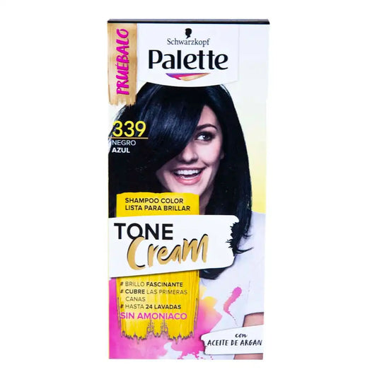 Tinte Palette Tone Cream Negro Azul 339