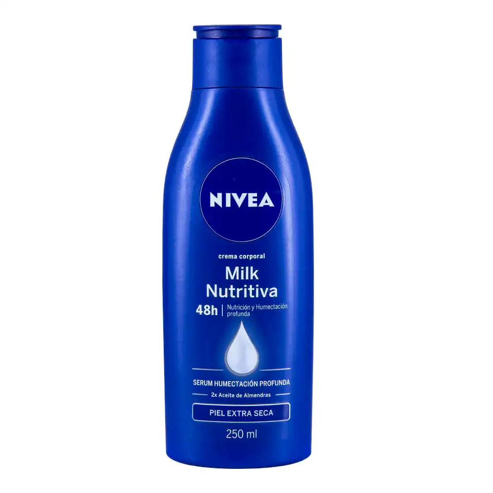 Crema Corporal Nivea Milk Nutritiva 250 ml