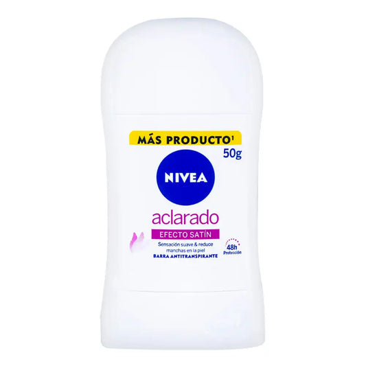 Desodorante Nivea Aclarado Efecto Satín 50 g