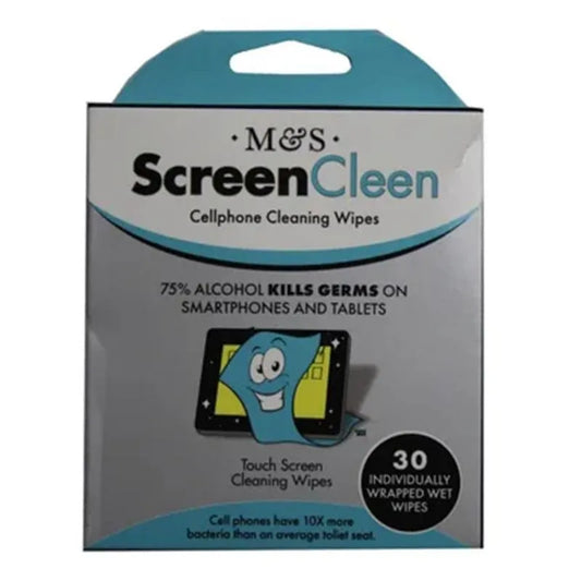 Toallitas Limpiadoras de Pantalla ScreenCleen Con Alcohol