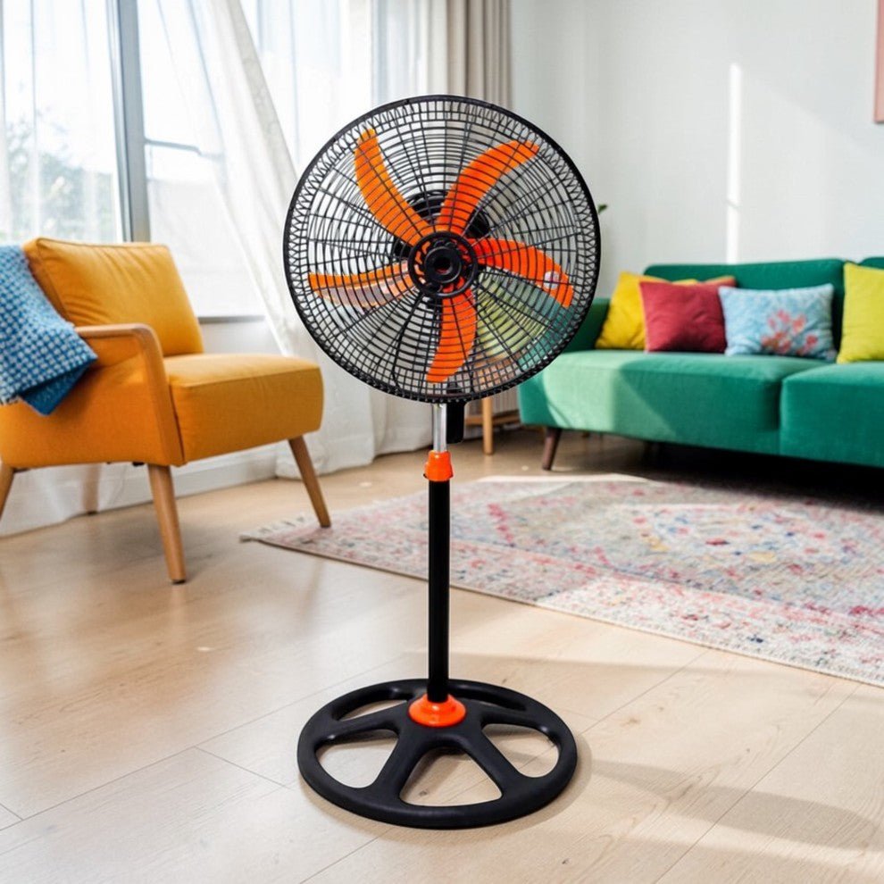 Abanico de Pedestal Premier 18" / 5 Aspas / Naranja - Premier - Titan.com.pa - 7453064735525