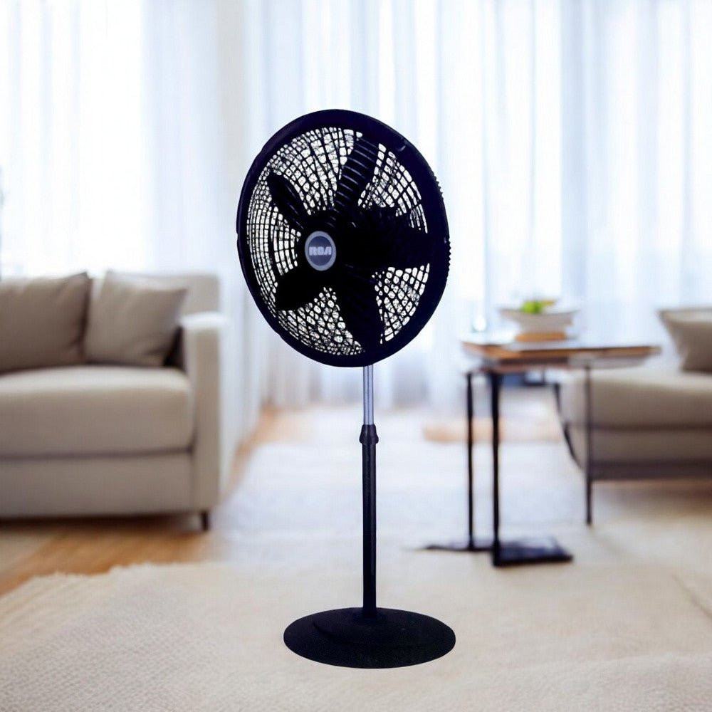 Abanico de Pedestal Rca 18" / 5 Aspas / Negro - Rca - Titan.com.pa - 7453021621748