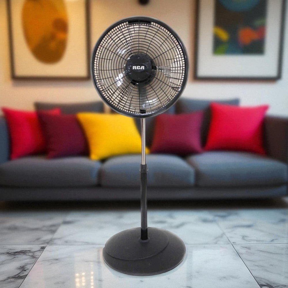 Abanico de Pedestal RCA Plástico Negro 16" - Rca - Titan.com.pa - 7453021604963