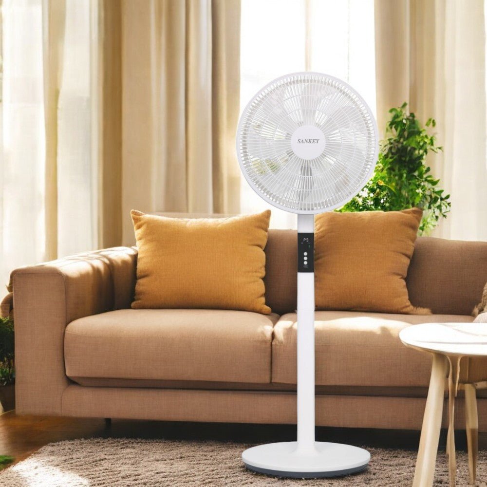 Abanico de Pedestal Sankey de 16" (40cm) / Recargable / Blanco - Sankey - Titan.com.pa - 7453118902897