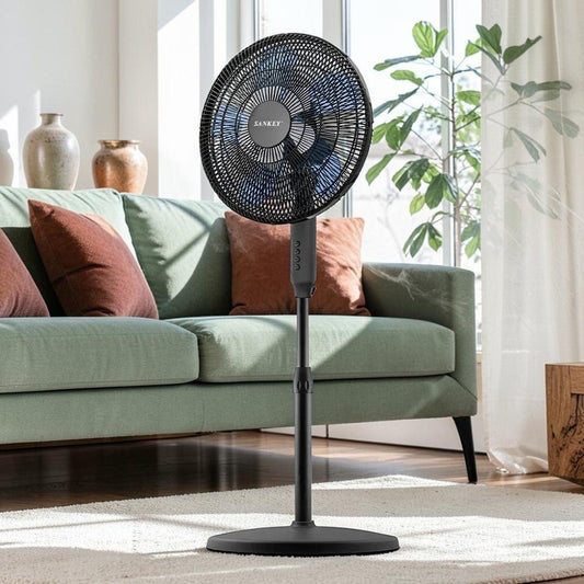 Abanico de Pedestal Sankey Doble Aspa Negro de 16" - Sankey - Titan.com.pa - 7453013532526