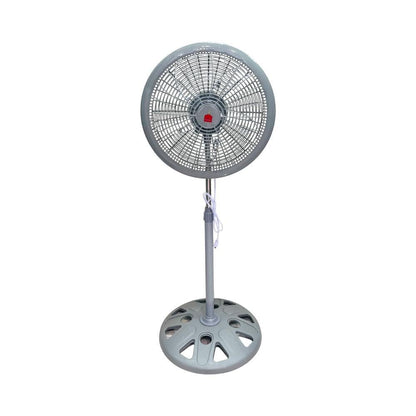 Abanico Pedestal Home Elegance 18" Plastico Gris
