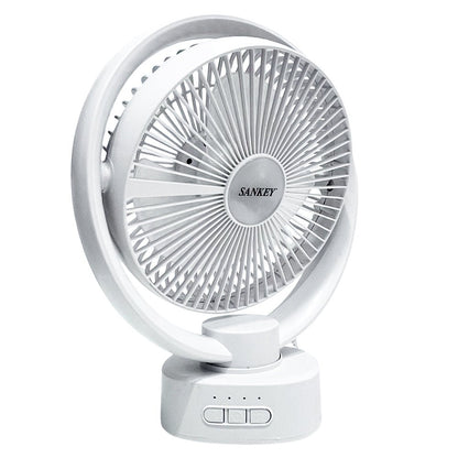 Abanico Recargable Sankey 8" / Luz LED - FN-8BAT22W - Sankey - Titan.com.pa - 7453118900060