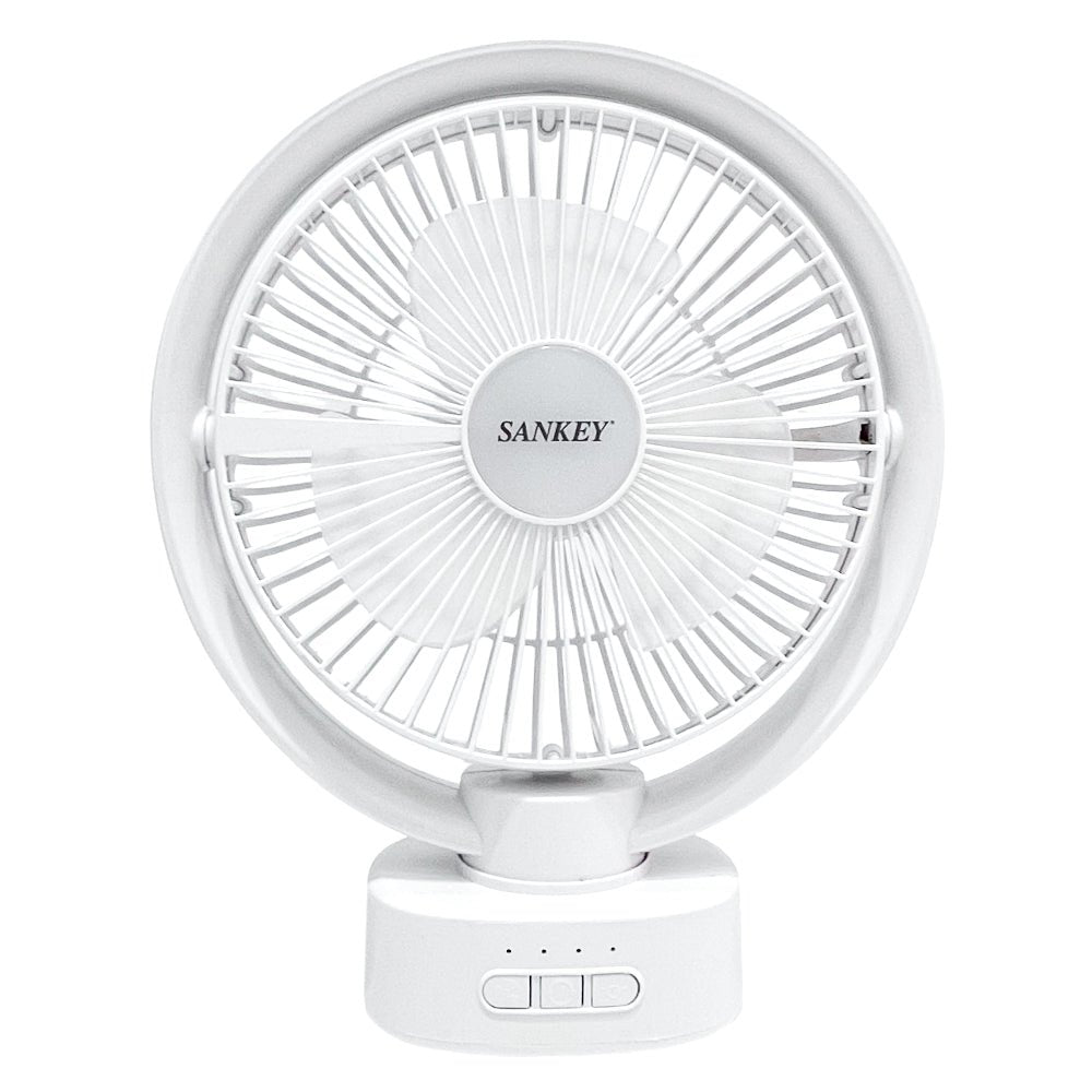 Abanico Recargable Sankey 8" / Luz LED - FN-8BAT22W - Sankey - Titan.com.pa - 7453118900060