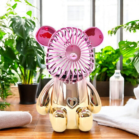 Abanico de mesa recargable Home Elegance de dos velocidades