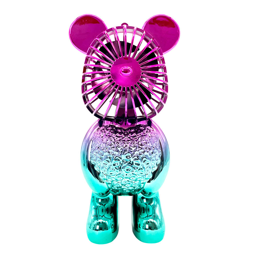 Abanico de mesa recargable con diseño de oso Home Elegance