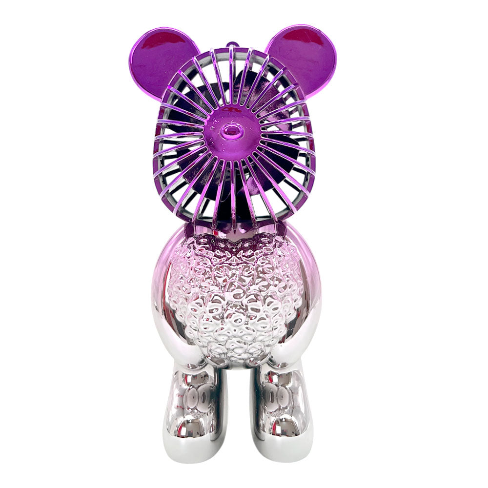 Abanico de mesa recargable con diseño de oso Home Elegance