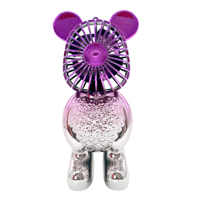 Abanico de mesa recargable con diseño de oso Home Elegance