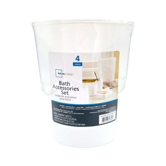 Accesorio Para Baño 4 Piezas De Plastico