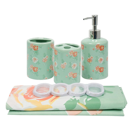 Accesorios Para Baño Four Seasons Con Cortina de 16 Piezas