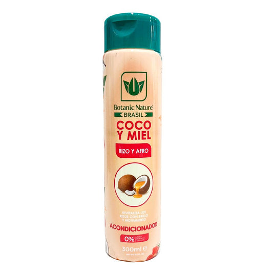 Acondicionador Coco Y Miel Para Rizo Y Afro Botanic Nature 300 ML - Botanic Nature - Titan.com.pa - 7893694205751