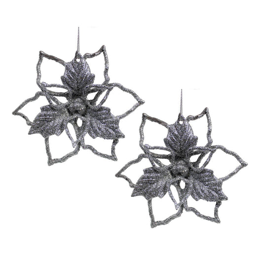 Adorno de Navidad Miró Christmas Flor 2 Piezas