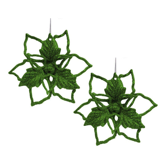 Adorno de Navidad Miró Christmas Flor 2 Piezas