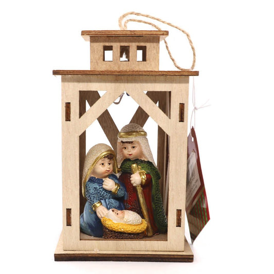 Adorno de Navidad Sagrada Familia Miro Christmas 8 cm x 8 cm x 13.2 cm