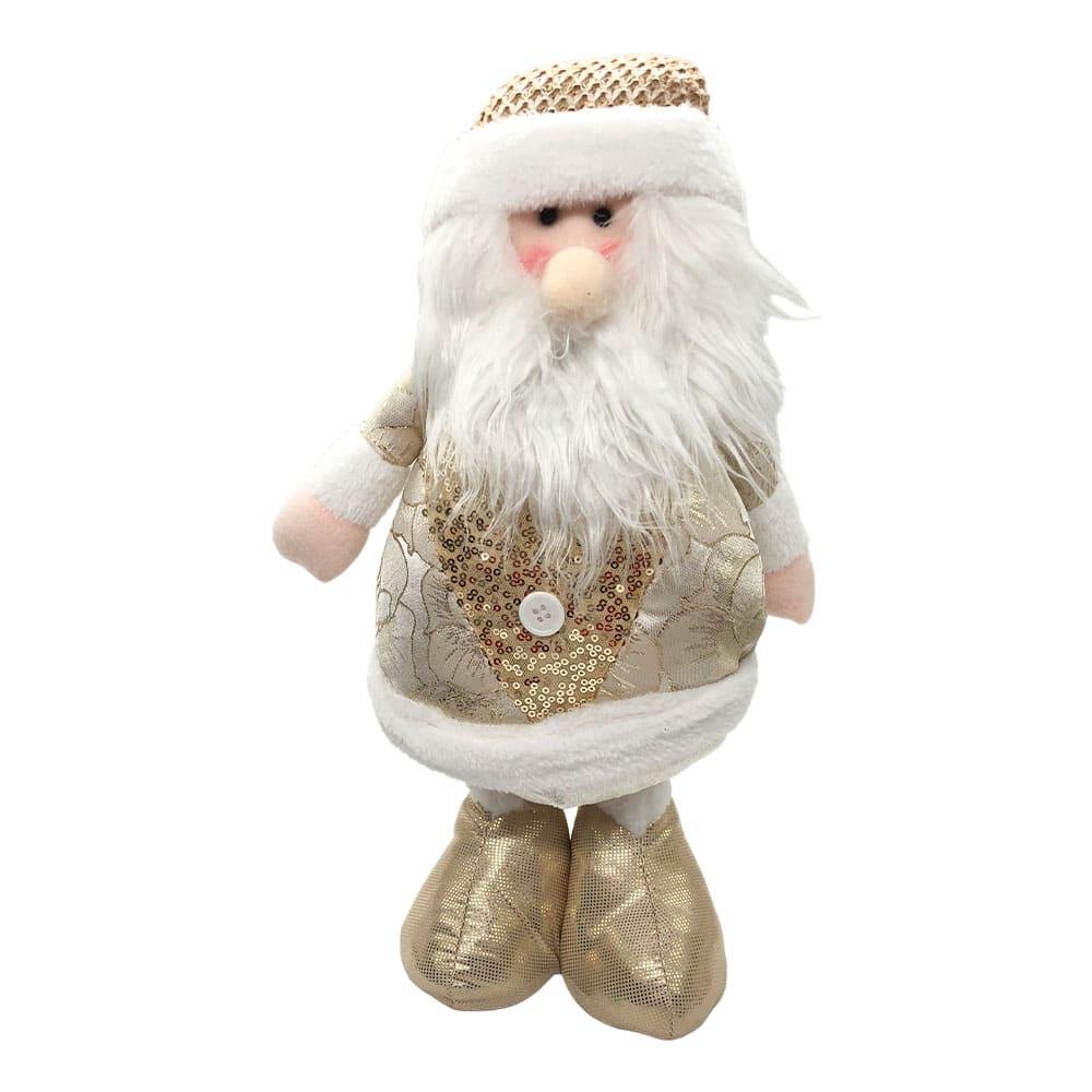 Adorno Miro Christmas Nav Santa/Hnieve 18 cm Sentado Gld