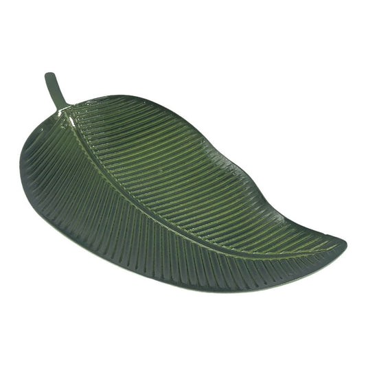 Adorno Rainbow Decorativo Hoja 33 cm x 17 cm - Verde oscuro