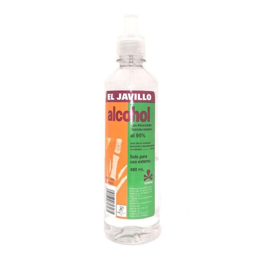Alcohol El Javillo 95% Desnaturalizado 16 oz