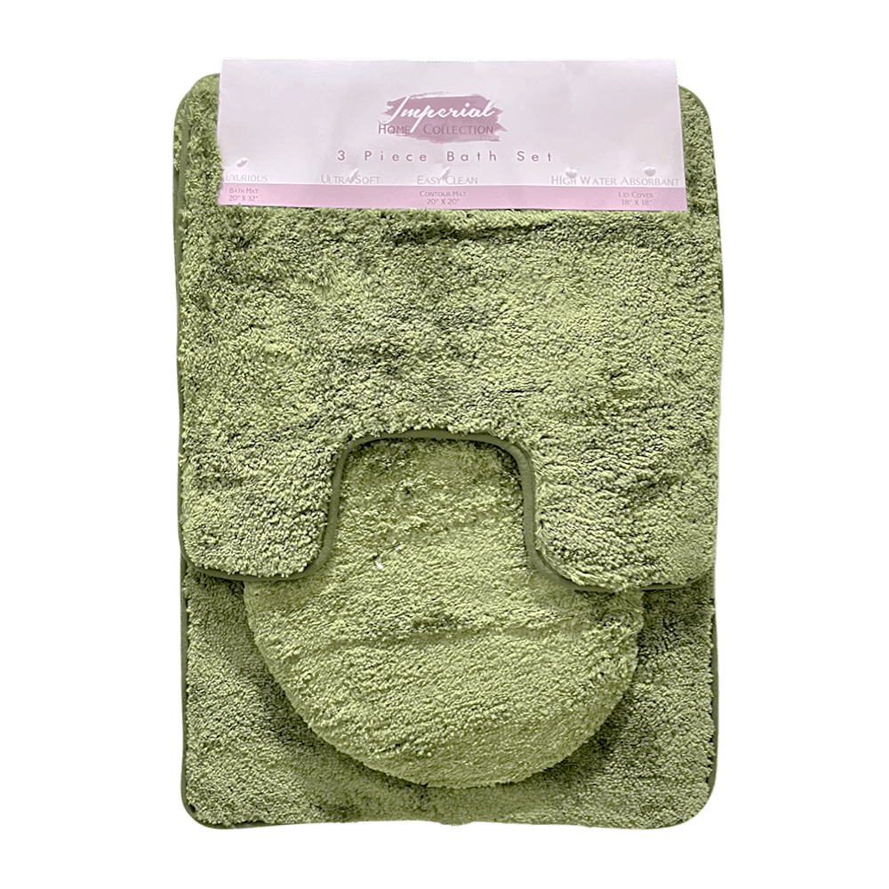 Elegancia y confort en tu baño con el Set Alfombra Imperial 3 piezas. En el Titán Panamá.