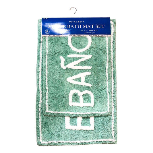 Alfombra de Baño vivatex Cotton Set 2Pz - Aguamarina