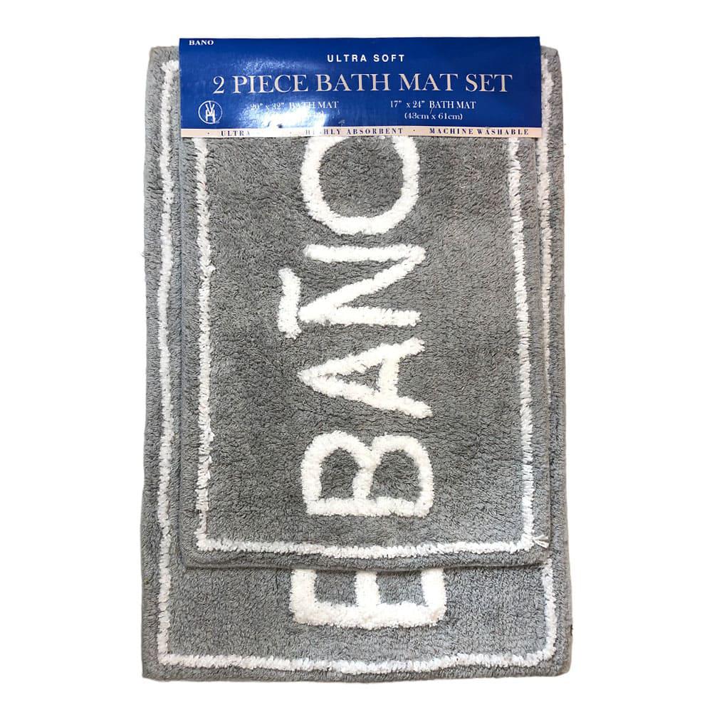 Alfombra de Baño vivatex Cotton Set 2Pz - Gris