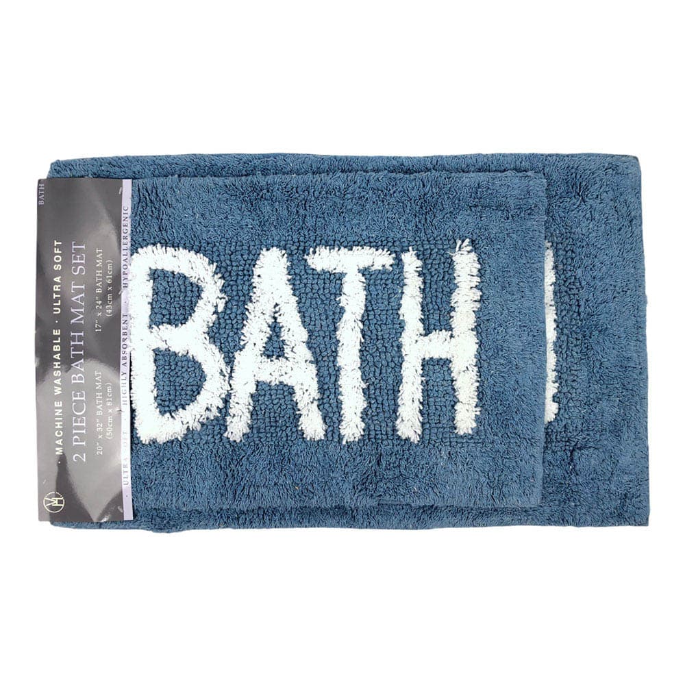 Alfombra de Bano Vivatex Set de 2 Piezas - Azul