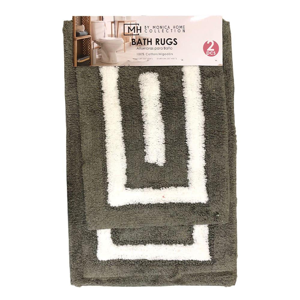 Alfombra Monica Home Baño Set 2 Pza - Marrón
