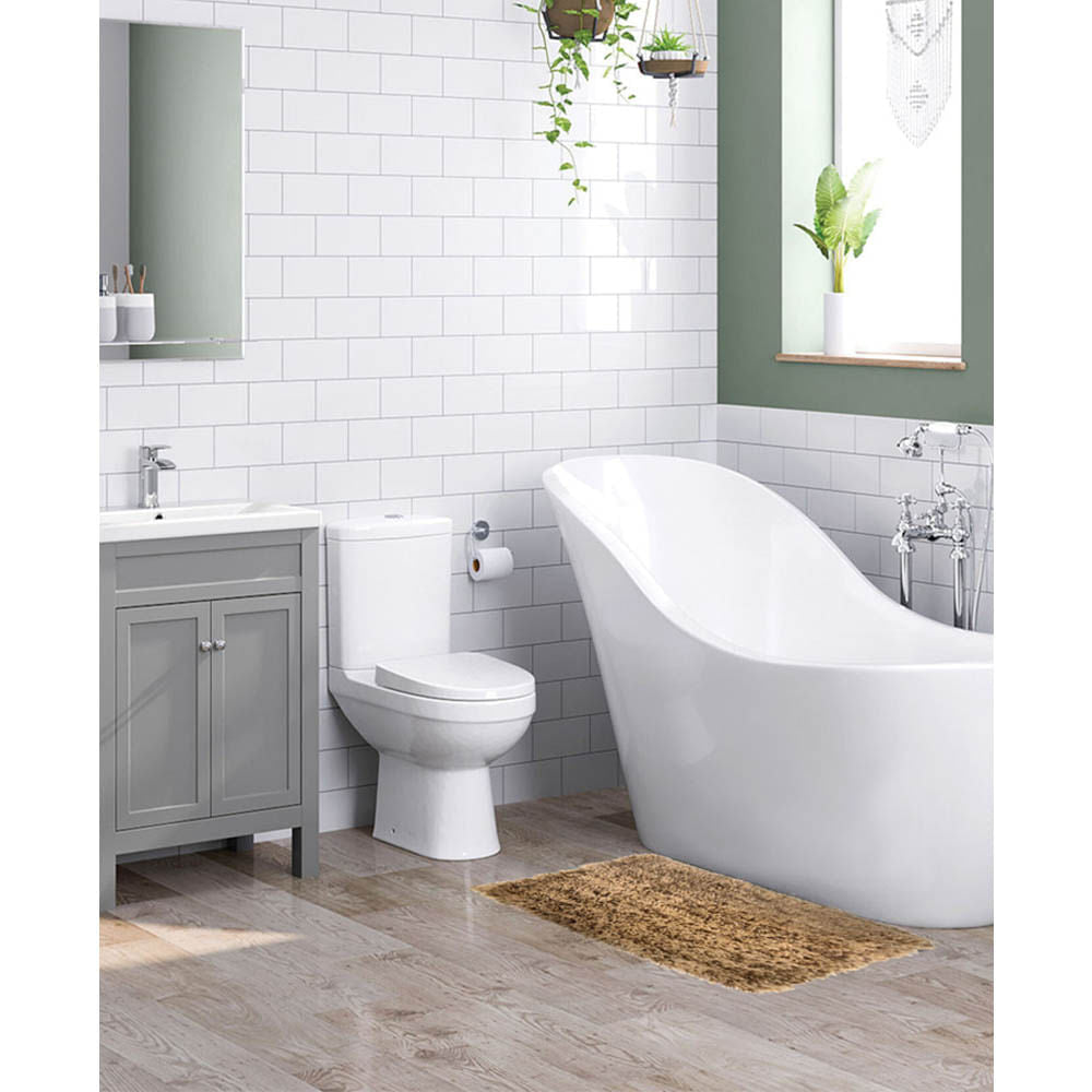 Alfombra Para Baño Rt Designer Freemont 17" x 24" - Dorado Oscuro