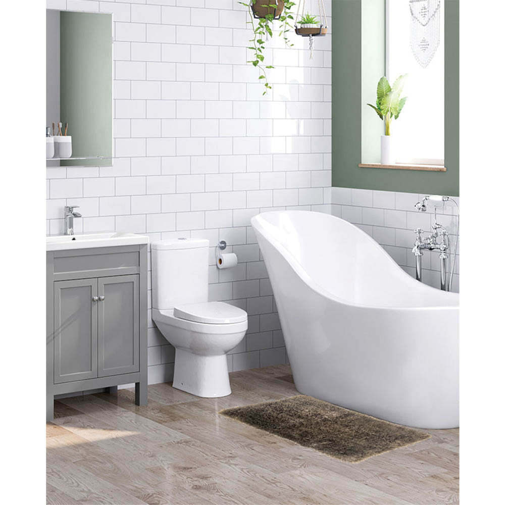 Alfombra Para Baño Rt Designer Freemont 17" x 24" - Gris Oscuro