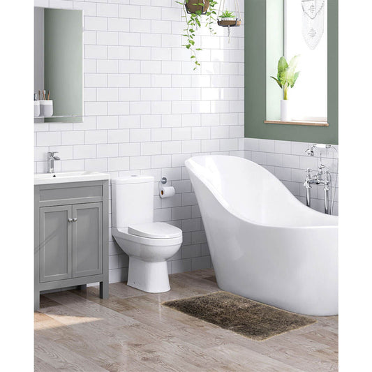 Alfombra Para Baño Rt Designer Freemont 17" x 24" - Gris Oscuro