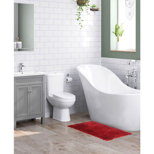 Alfombra Para Baño Rt Designer Freemont 17" x 24" - Rojo