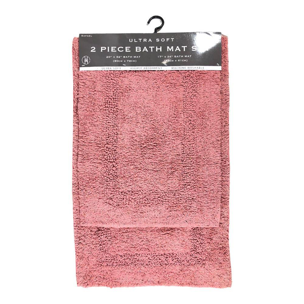 Alfombra Para Baño Vivatex Raphael 2 Piezas - Rosa Claro