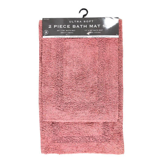 Alfombra Para Baño Vivatex Raphael 2 Piezas - Rosa Claro