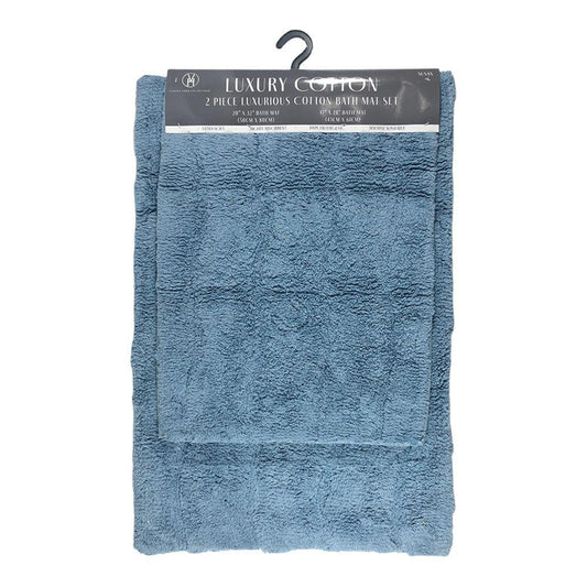 Alfombra Para Baño Vivatex Susan 2 Piezas - Azul Claro