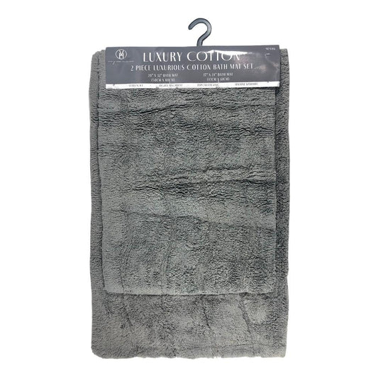 Alfombra Para Baño Vivatex Susan 2 Piezas - Gris
