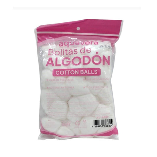 Algodón Aquavera Bolitas 50 Pza - Aquavera - Titan.com.pa - 7453100308324