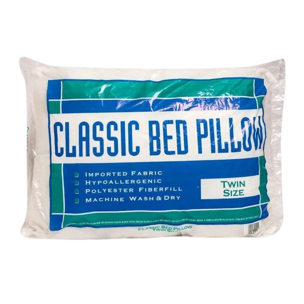 Almohada Classic Bed Pillow - Blanca Individual / 45 x 60 cm - Classic Bed Pillow - Titan.com.pa - 7401058001415