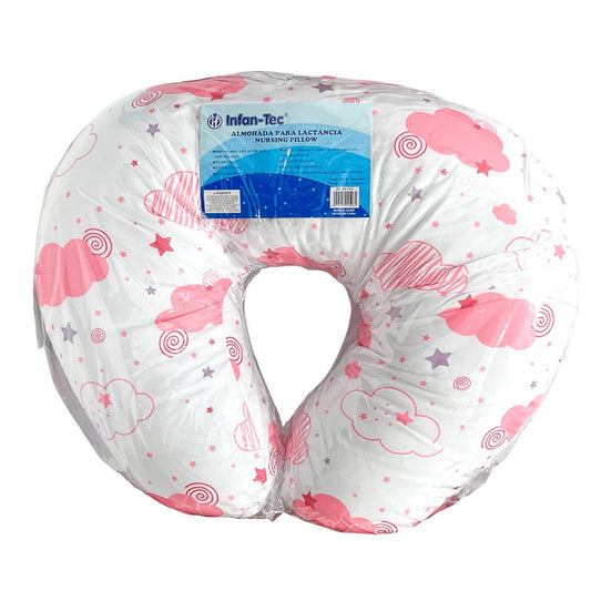Almohada de Lactancia Infan-Tec Para Bebé-Niña / Estampada Nubes - Infan-Tec - Titan.com.pa - 7453137145961