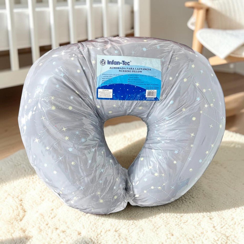 Almohada de Lactancia Infan-Tec Para Bebe-Niño / Gris Estampada - Infan-Tec - Titan.com.pa - 7453137145886
