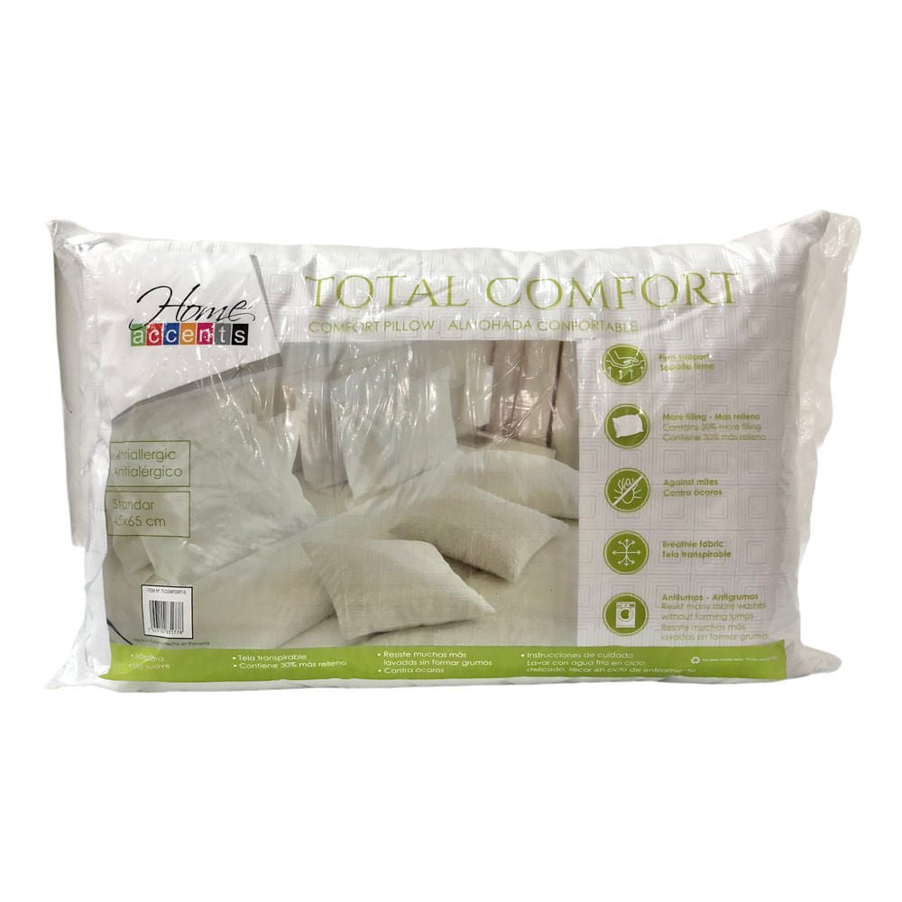 Almohada Standard Home Accents Total Confort 45 cm x 65 cm