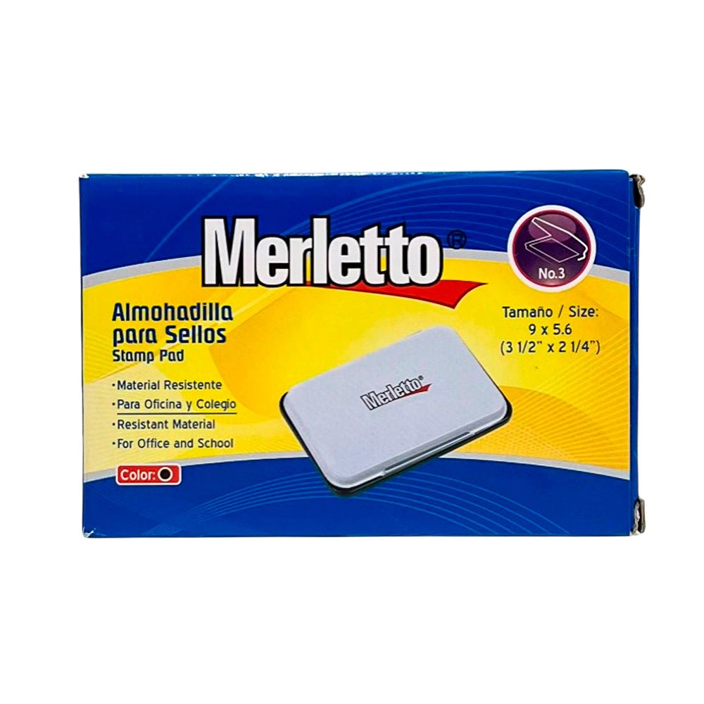 Almohadilla con Tinta Merletto 9 x 5.6 cm - Merletto - Titan.com.pa - 7453009862460